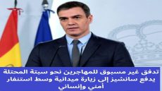 تدفق غير مسبوق للمهاجرين نحو سبتة المحتلة يدفع سانشيز إلى زيارة ميدانية وسط استنفار أمني وإنساني