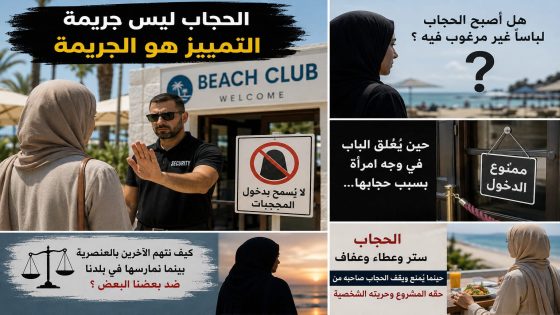 الحجاب على باب «الترفيه». الشواطئ تتحول إلى بوابات للتمييز