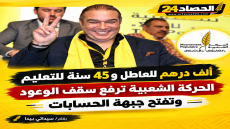 ألف درهم للعاطل و45 سنة للتعليم الحركة الشعبية ترفع سقف الوعود وتفتح جبهة الحسابات.